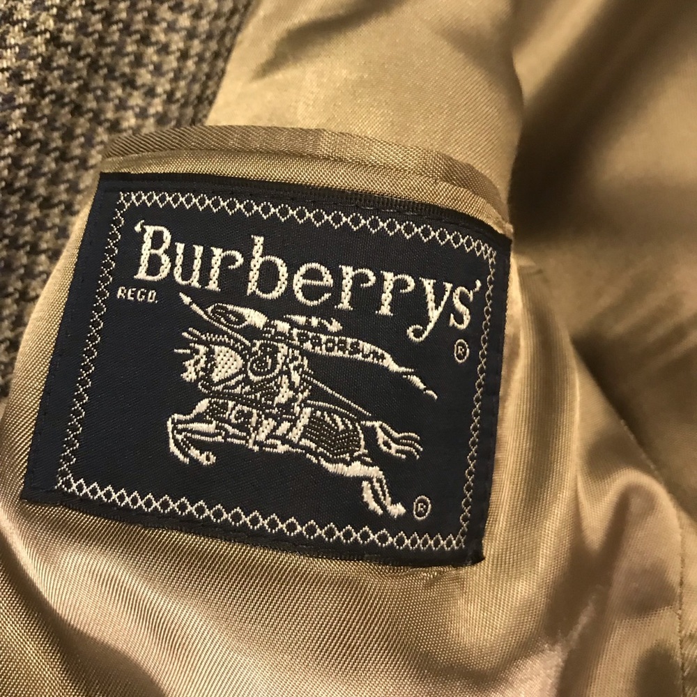 Burberry Houndstooth Suit Jacket